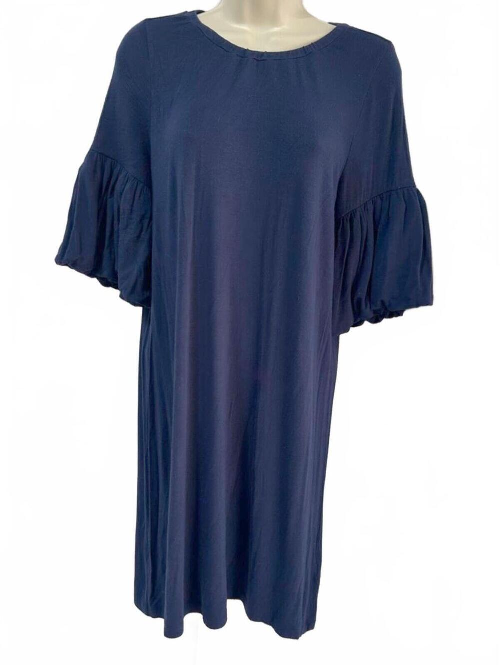 Lilly Pulitzer Navy Lindell Bell Sleeve Stretchy Mini Dress‎ Size Small